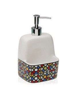 Dispensador de detergente 2 em 1 para lava-louça Versa Urbana Cerâmica (9,8 x 19 x 11,2 cm)