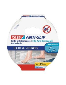 Fita Adesiva TESA Anti slip bath & shower 5mx25mm Antideslizante Transparente PVC (1 Peça)