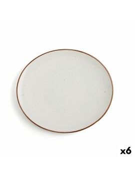 Prato de Jantar Ariane Terra Bege Cerâmica 30 x 27 cm (6 Unidades)