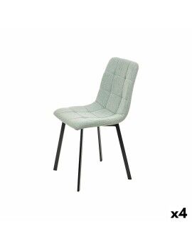Cadeira Verde Tecido 45 x 89 x 53 cm Elegante (4 Unidades)
