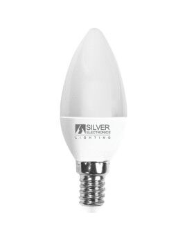 Lâmpada LED vela Silver Electronics 970714 Branco 7 W E14 (3000 K)