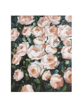 Pintura a Óleo Roses Madeira de pinho (80 X 4 x 100 cm)