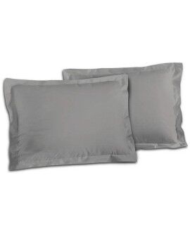 Capa de almofada Lovely Home 100 % algodão Cinzento claro 50 x 70 cm