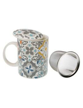 Taza con Filtro para Infusiones Versa Alfama Porcelana Gres (8 x 10 x 8 cm)