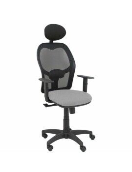 Cadeira de escritório com apoio para a cabeça Alocén P&C B10CRNC Cinzento claro