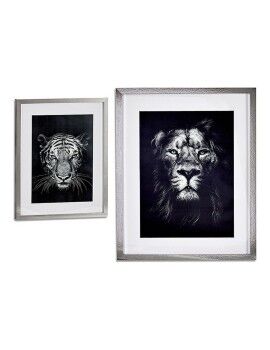 Pintura Lion - Tiger (43 x 3 x 53 cm)