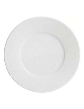 Prato de Sobremesa Globe Sahara Porcelana Branco (Ø 22 cm)