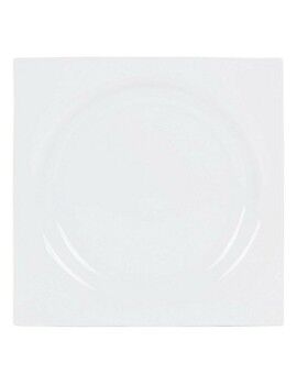 Plato Llano Zen Porcelana Blanco (27 x 27 x 3 cm)