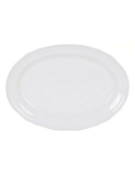 Fuente de Cocina Feuille Oval Porcelana Blanco (28 x 20,5 cm)