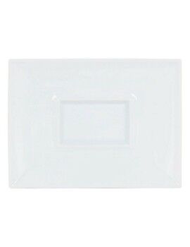 Plato Llano Gourmet Porcelana Blanco (29,5 x 22 x 3 cm)