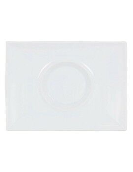 Plato Llano Gourmet Porcelana Blanco (29,5 x 22 x 3 cm)