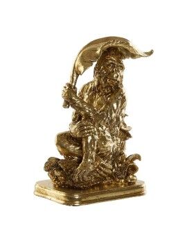 Figura Decorativa DKD Home Decor Dorado Resina Colonial Hoja de planta 16,5 x 10,6 x 22,5 cm