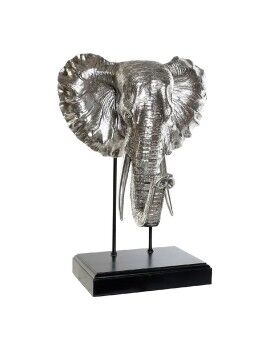 Figura Decorativa DKD Home Decor RF-177266 42 x 30 x 56 cm Elefante Plateado Negro Resina...