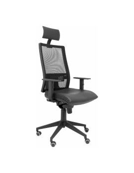 Cadeira de escritório com apoio para a cabeça Horna  P&C Preto