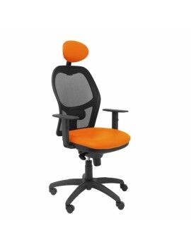 Cadeira de escritório com apoio para a cabeça Jorquera malla P&C SNSPNAC Laranja