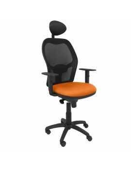 Cadeira de escritório com apoio para a cabeça Jorquera P&C ALI308C Laranja