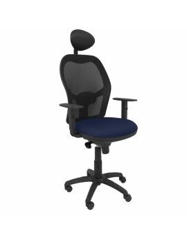 Cadeira de escritório com apoio para a cabeça Jorquera P&C ALI200C Azul Azul Marinho
