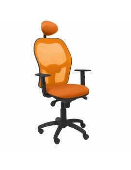 Cadeira de escritório com apoio para a cabeça Jorquera P&C ALI308C Laranja