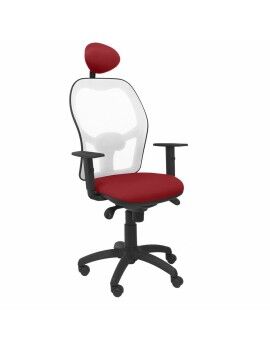 Cadeira de escritório com apoio para a cabeça Jorquera P&C ALI933C Vermelho Grená