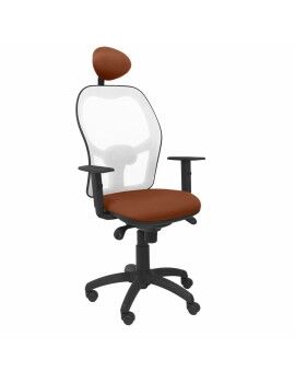 Cadeira de escritório com apoio para a cabeça Jorquera P&C ALI363C Castanho
