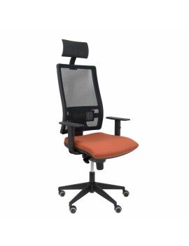 Cadeira de escritório com apoio para a cabeça Horna bali P&C BALI363 Castanho