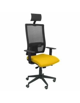 Cadeira de escritório com apoio para a cabeça Horna bali P&C BALI100 Amarelo