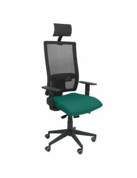 Cadeira de escritório com apoio para a cabeça Horna bali P&C BALI456 Verde Esmeralda
