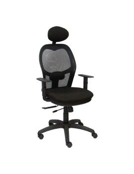 Cadeira de escritório com apoio para a cabeça Jorquera  P&C I840CTK Preto