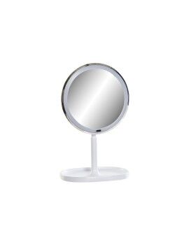 Espelho de Aumento com LED DKD Home Decor 20 x 20 x 33 cm Branco Plástico