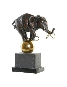 Figura Decorativa DKD Home Decor Metal Resina Elefante (31 x 13 x 41 cm)