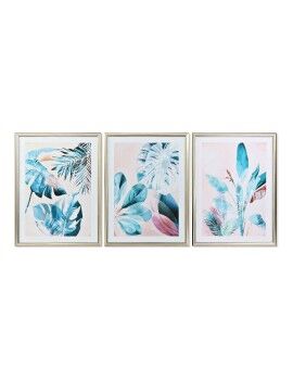 Cuadro DKD Home Decor 60 x 4 x 80 cm Tropical (3 Piezas)