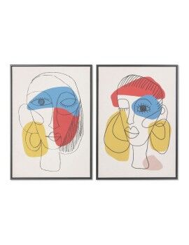 Cuadro DKD Home Decor Abstracto 53 x 4,5 x 73 cm Moderno (2 Unidades)