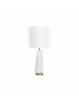 Lâmpada de mesa DKD Home Decor 8424001847242 33 x 33 x 67 cm Cerâmica Dourado Metal Branco 220 V...