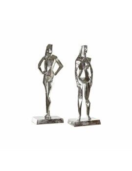 Figura Decorativa DKD Home Decor 8424001856480 23 x 13 x 62 cm Plateado (2 Unidades)