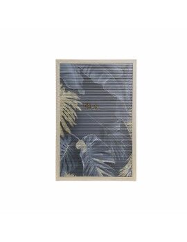 Decoración de Pared DKD Home Decor 30 x 1,5 x 45 cm Natural Gris Tropical (2 Unidades)