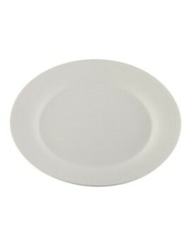Prato de Jantar Versa Branco Porcelana Plástico 27 x 27 cm