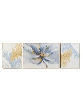 Cuadro DKD Home Decor Flores (240 x 3 x 80 cm)