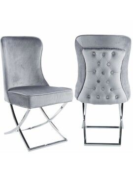 Cadeira DKD Home Decor Cinzento 53 x 64 x 99,5 cm