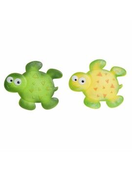 Alfombra de baño DKD Home Decor 11,5 x 1 x 10 cm Verde Amarillo Infantil Tortuga PVC 10 cm (2...