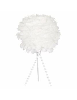 Lámpara de mesa DKD Home Decor Blanco Metal Pluma (42 x 42 x 60 cm)