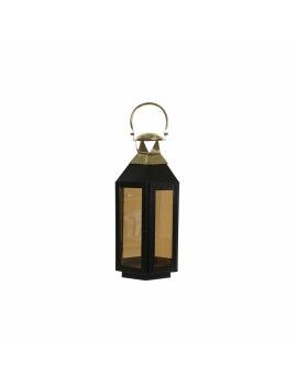 Farol DKD Home Decor Negro Cristal Hierro Dorado (22 x 20 x 46 cm)