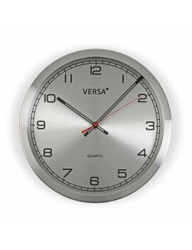 Relógio de Parede Versa Alumínio (4,1 x 30 x 30 cm)