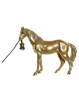 Lâmpada de mesa DKD Home Decor Resina 25W 220 V Dourado Cavalo (59.5 x 16.5 x 47 cm)