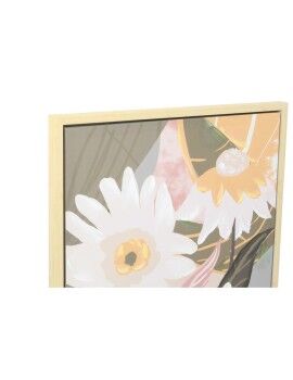 Cuadro DKD Home Decor 60 x 4 x 80 cm Flores Escandinavo (2 Unidades)