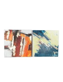 Cuadro DKD Home Decor 99,5 x 3,5 x 99,5 cm Abstracto Moderno (2 Unidades)