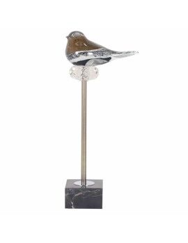 Figura Decorativa DKD Home Decor Cristal Mármol Pájaro (18 x 10 x 42 cm)