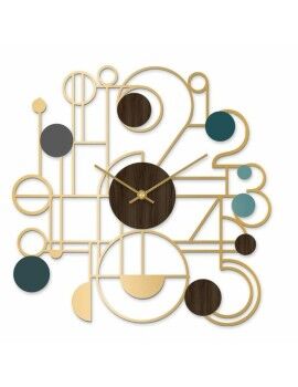 Relógio de Parede DKD Home Decor Dourado Ferro Madeira MDF (60 x 4.5 x 60 cm)