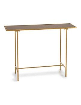 Mesa de apoio Preto Dourado Cristal Metal (33 x 77 x 110 cm)