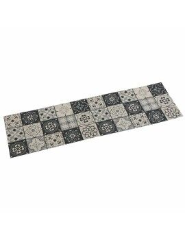 Caminho de Mesa Versa Mosaico Cinzento Poliéster (44,5 x 0,5 x 154 cm)