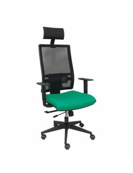 Cadeira de escritório com apoio para a cabeça P&C B10CRPC Verde Esmeralda